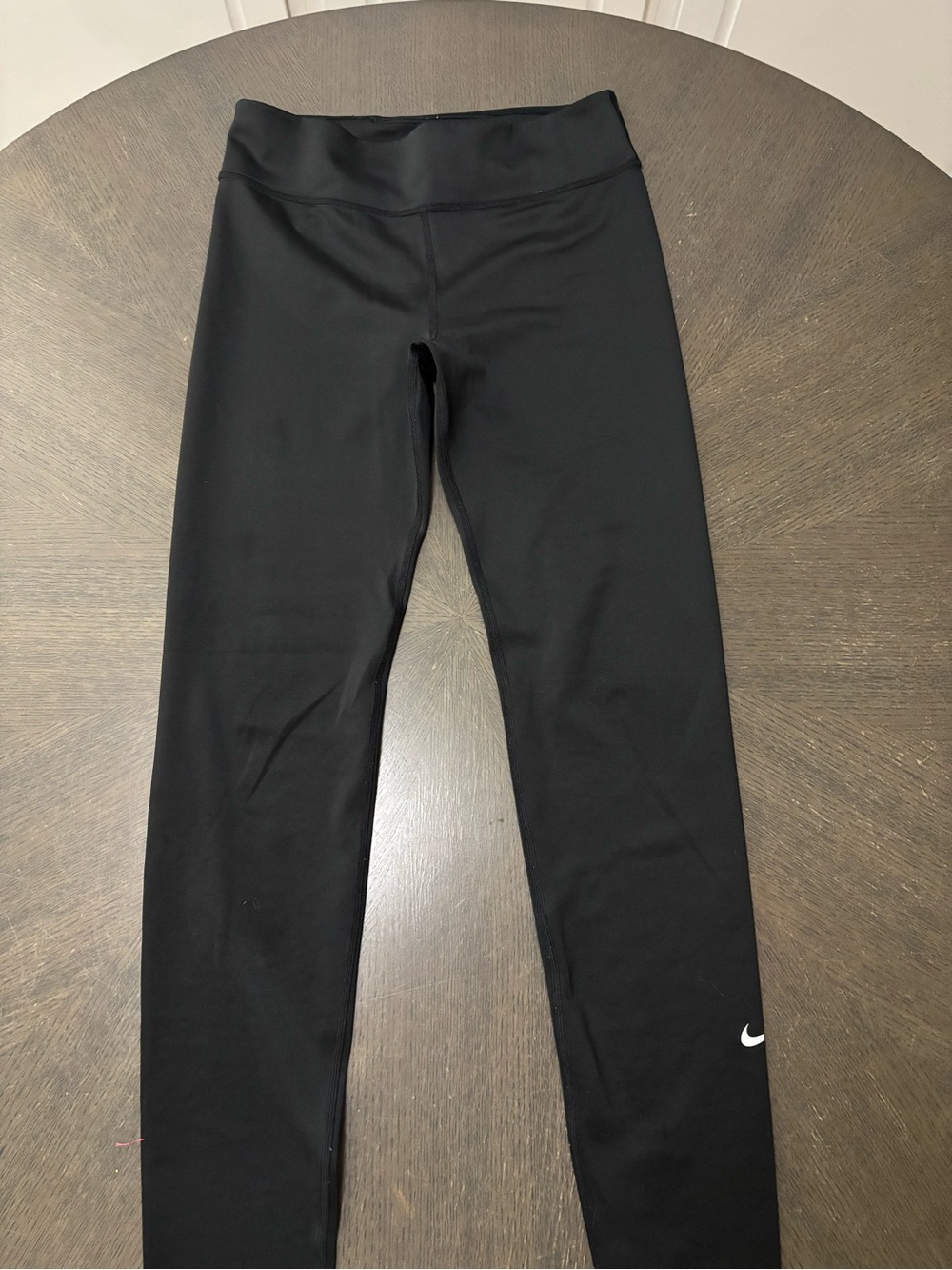 Nike Black Girls' Athletic Leggings with Swoosh